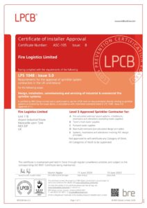 LPCP for Sprinkler Installation- Level 3 contractor